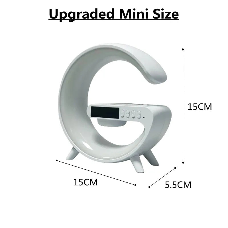 Lampe Chevet avec Chargeur Sans Fil, Multifonction