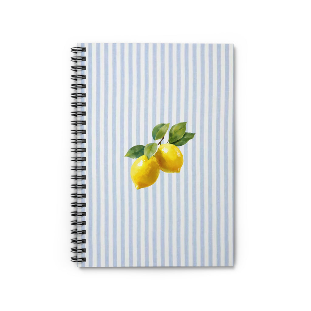 Lemon Stripe Spiral Notebook