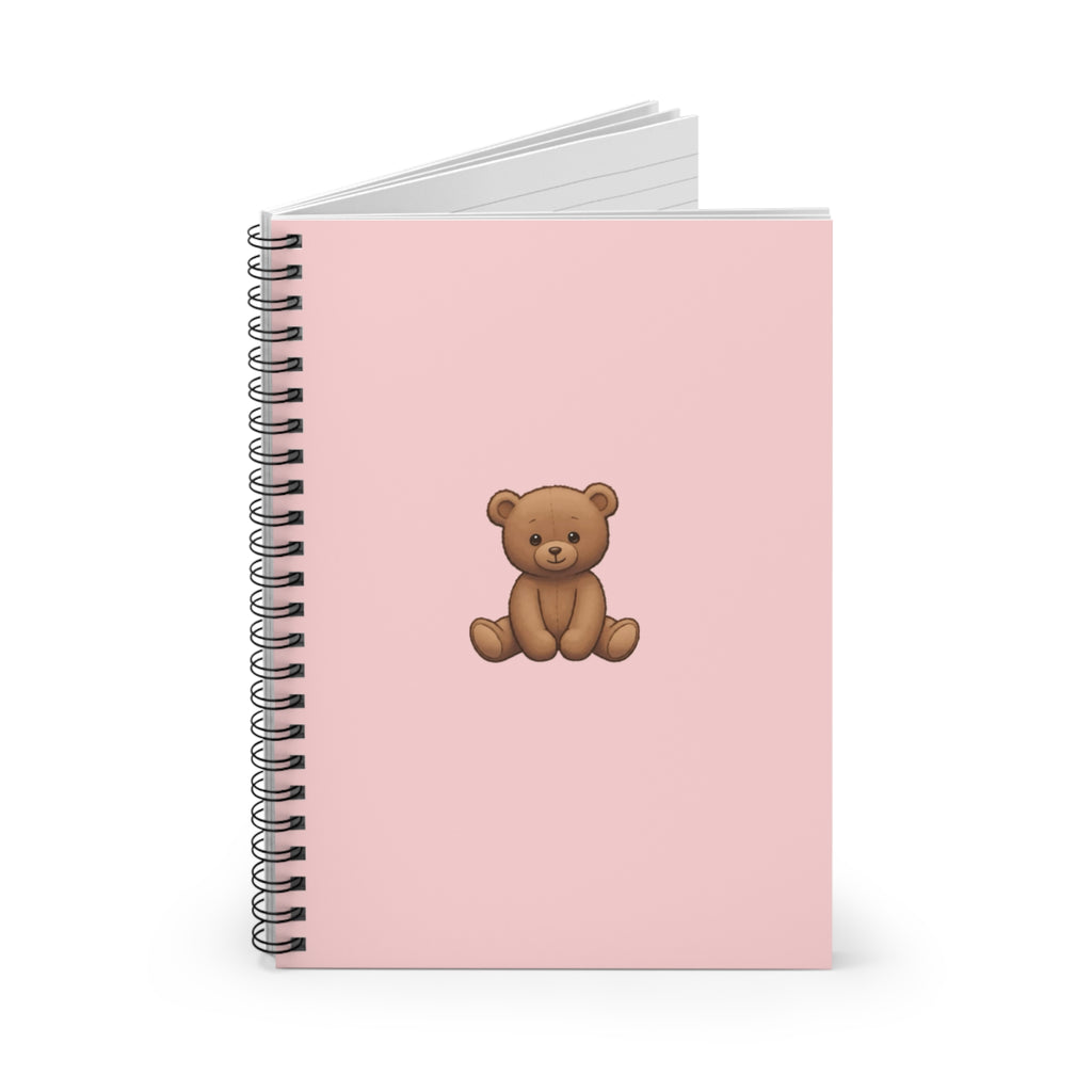 Pink Teddy Bear Spiral Notebook